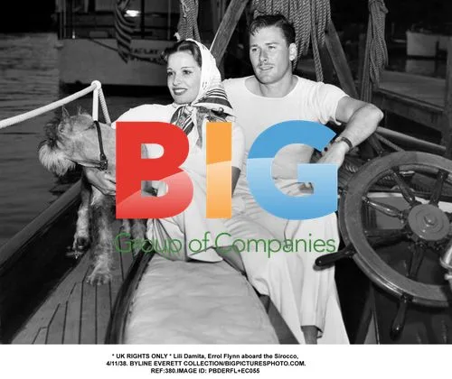 Lili Damita and Errol Flynn on the Sirocco