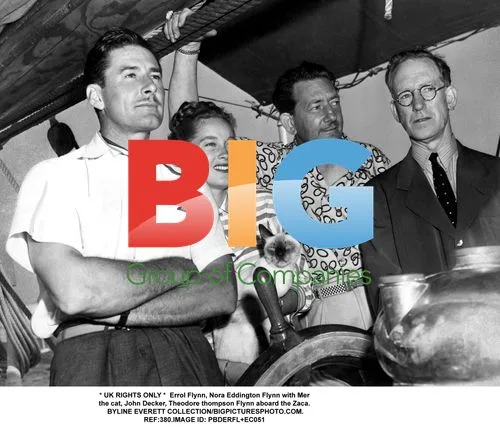 Errol Flynn with Family Aboard the Zaca