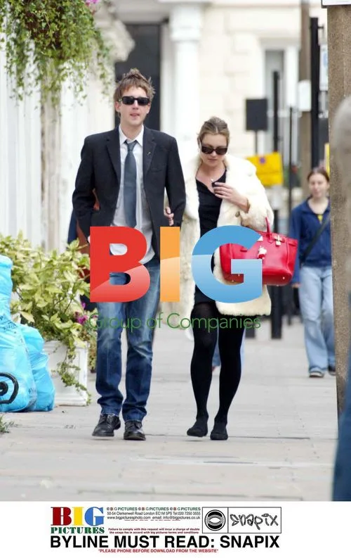 Kate Moss and Jefferson Hack with newborn