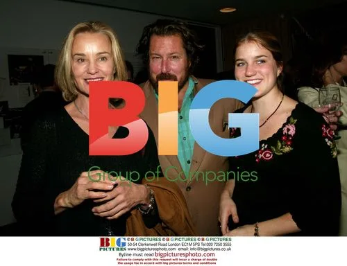 Jessica Lange with Julian Schnabel and Daughter