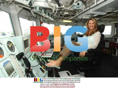 Actress Claire Sweeney Visits British Warship