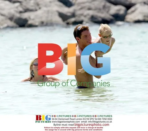 Dean Gaffney and Girlfriend with Twins in Dubai