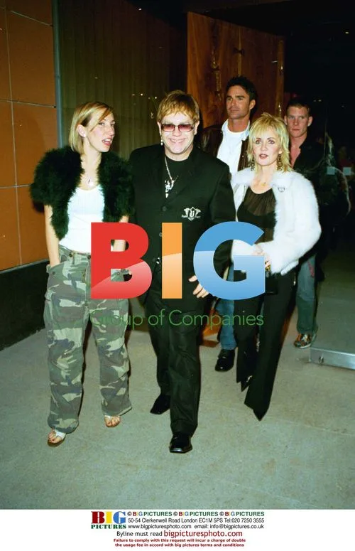 Elton John, Lulu, and Sam Taylor Wood at Zuma