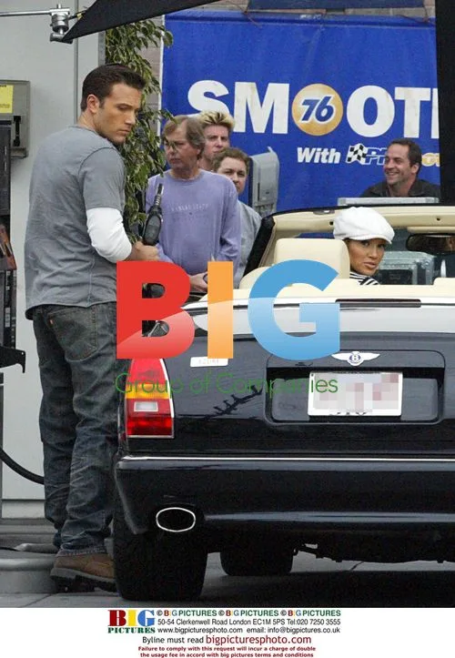 Jennifer Lopez and Ben Affleck shooting music video