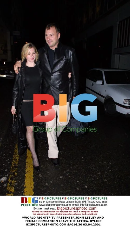 TV Presenter John Lesley and Female Companion