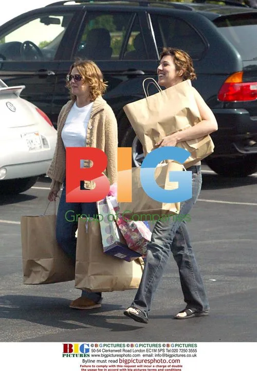 Drew Barrymore shops with friend in Malibu
