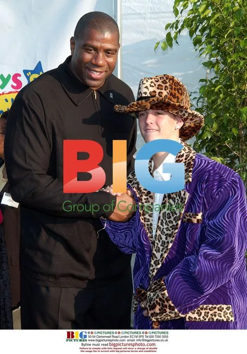 Erwin Magic Johnson and Aaron Carter at Dream Halloween