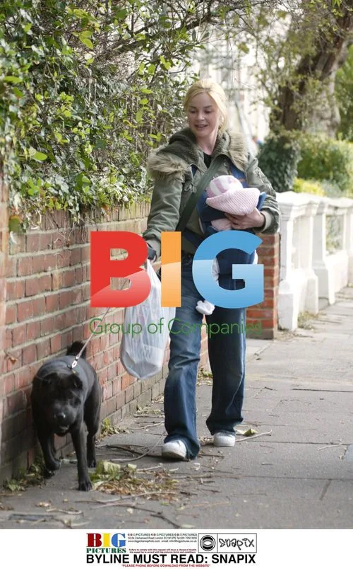 TV Presenter Gail Hipgrave Out with Dog and Baby