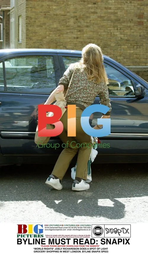 Joely Richardson Grocery Shopping in West London