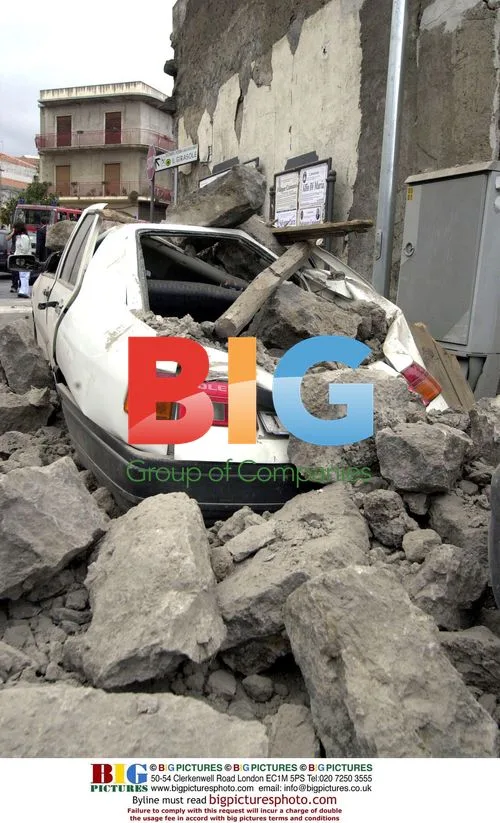 Earthquake Damage in Santa Vererina, Sicily