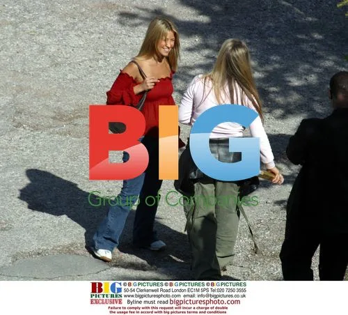 Rachel from S Club 7 filming at Castle of Cardona