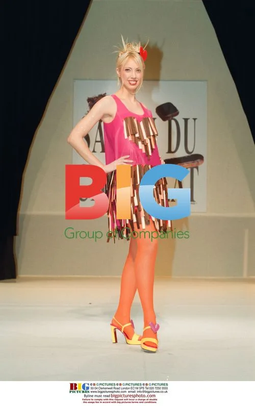 Model at 8th Annual Chocolate Fair in Paris
