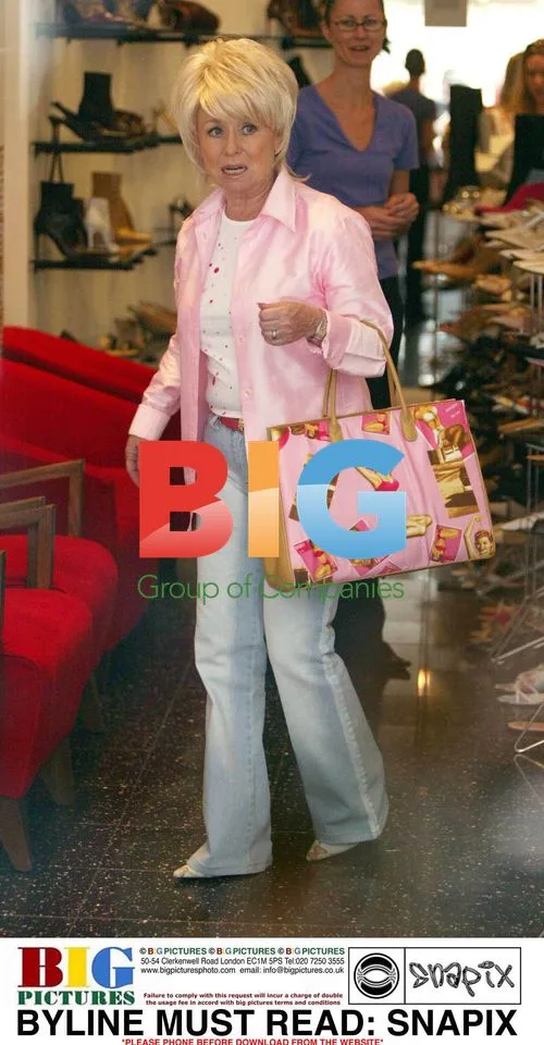 Barbara Windsor Shopping at Shoe Boutique