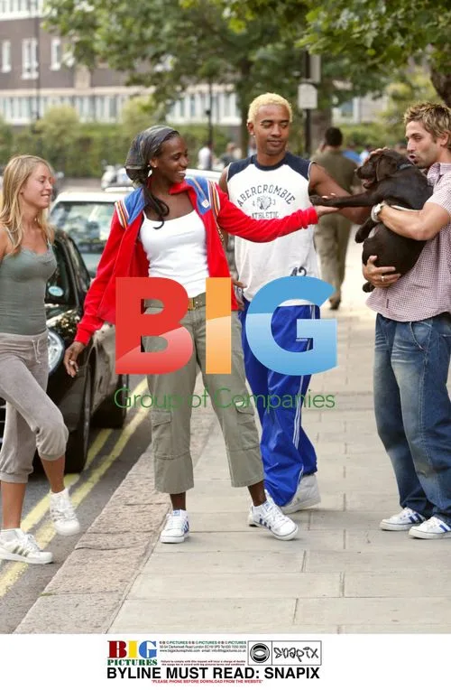 Shaznay Lewis and Fiancee Take Dog Walk