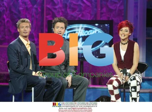 Ryan Seacrest, Brian Dunkleman and Nikki McKibbin at American Idol