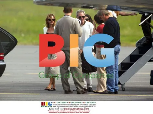 Harrison Ford and Calista Flockhart at Deauville Airport