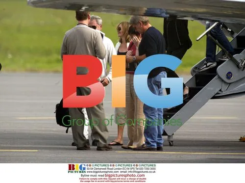 Harrison Ford and Calista Flockhart at Deauville Airport