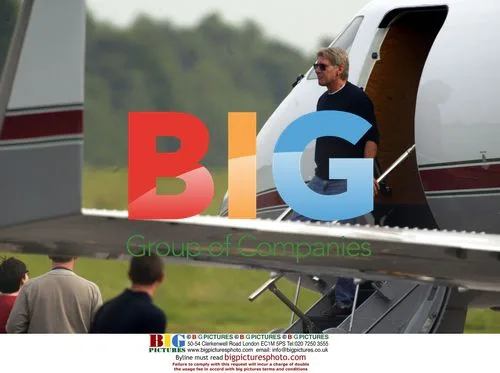 Harrison Ford and Calista Flockhart at Deauville Airport