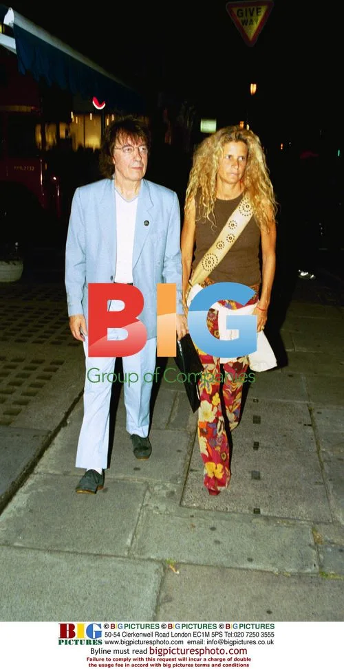 Bill Wyman and wife Suzanna Werner at Atlas Gallery