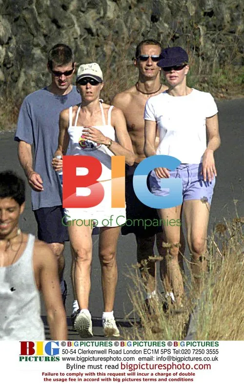Lady Helen Taylor and Husband Jogging in Pantelleria