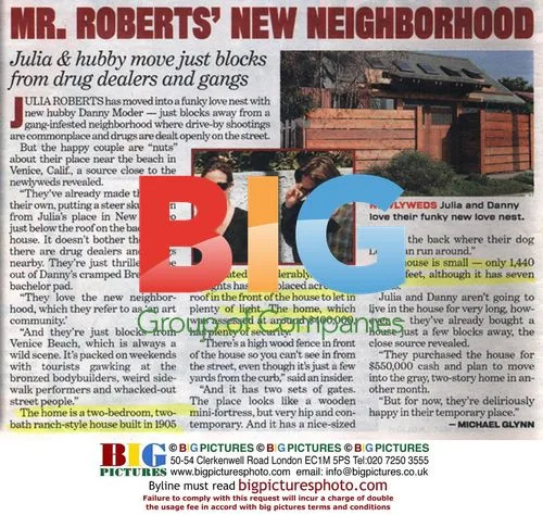 Julia Roberts and Danny Moder's New Home