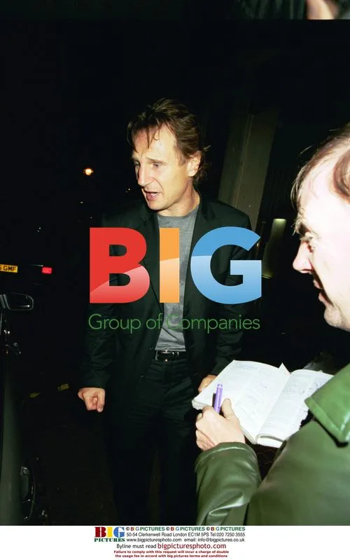 Liam Neeson and Natasha Richardson Leaving The Ivy