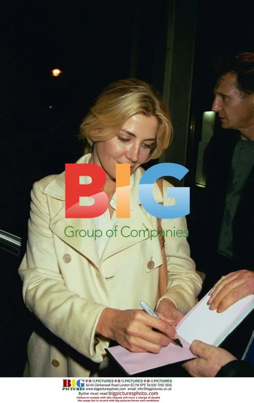 Liam Neeson and Natasha Richardson Leaving The Ivy
