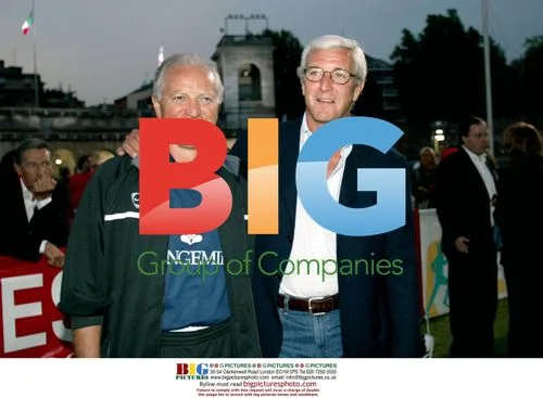 Versace and Lippi at Charity Football Match
