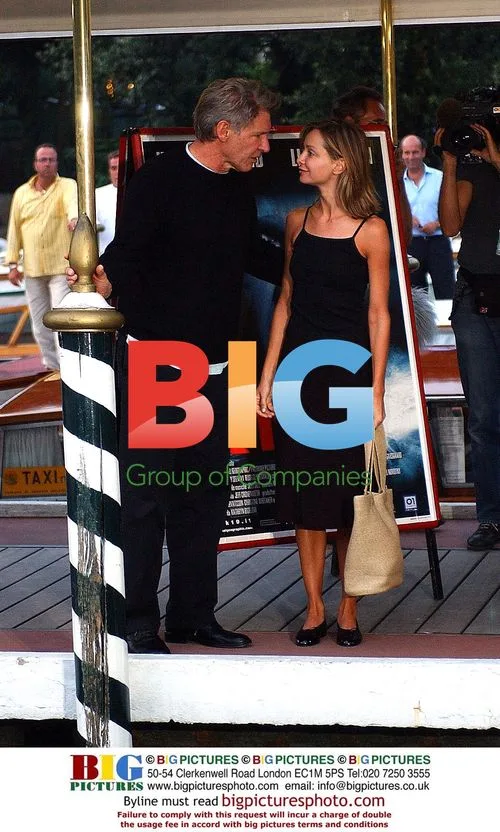 Harrison Ford and Calista Flockhart at 2002 Venice Film Festival