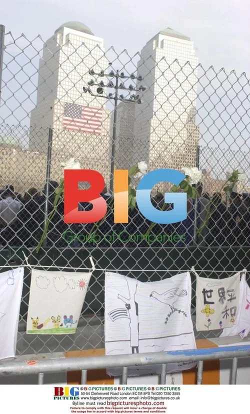 Tributes at Ground Zero on 9/11 Anniversary