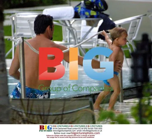 Dean Cain and Son Enjoy Miami Afternoon