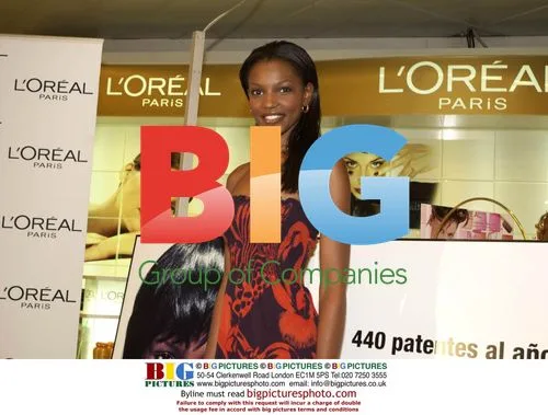 Nigerian Miss World Agbani Darego with Charlize Theron and Laetitia Casta