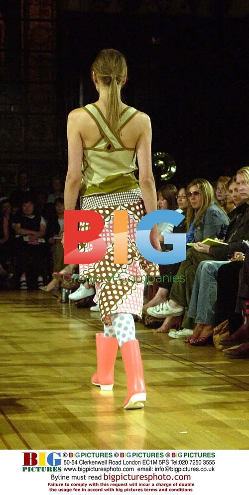 Model at Eley Kishimoto Fashion Show