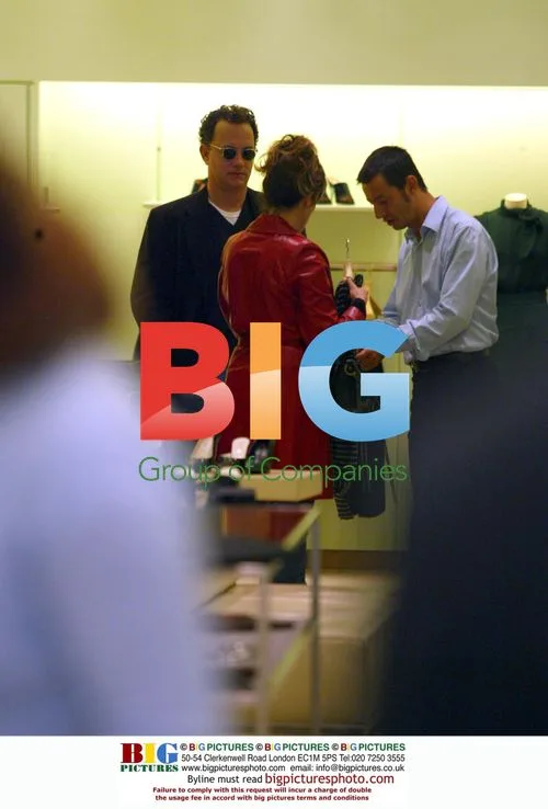 Tom Hanks Shopping at Prada in London