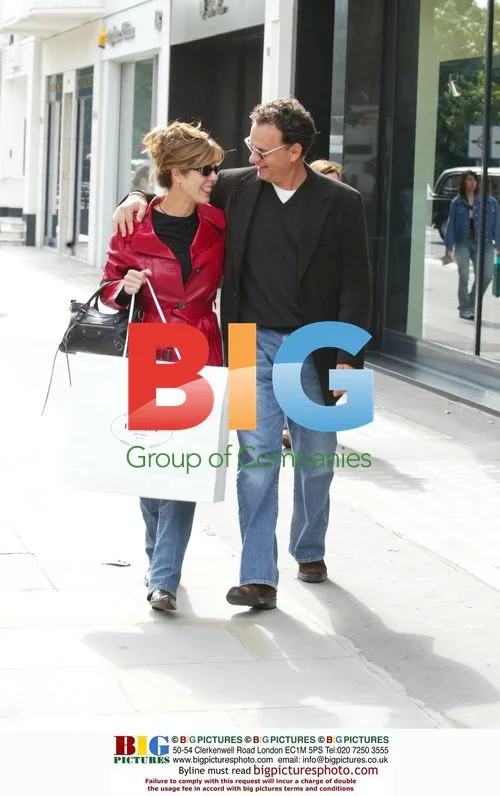 Tom Hanks Shops at Prada in London