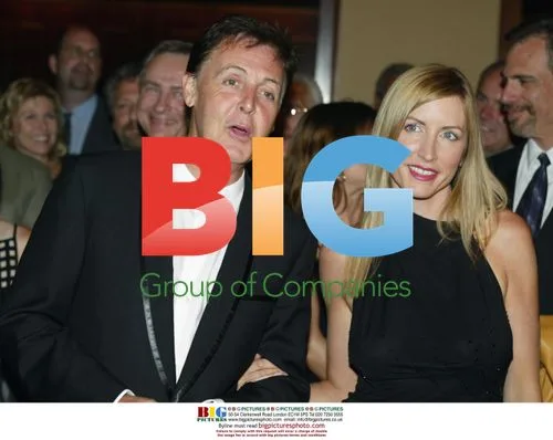 Paul McCartney and Heather Mills at Benefit Event