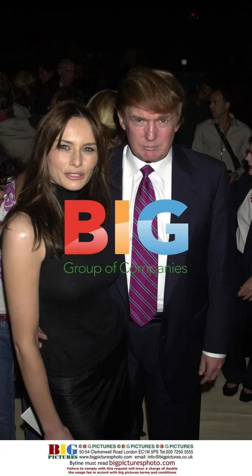 Trump and Melanie Knauss at ODLR fashion show