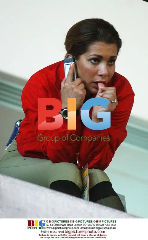 Princess Haya of Jordan at Show Jumping Event
