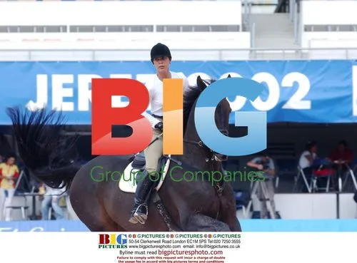 Princess Haya of Jordan at Jerez show jumping event