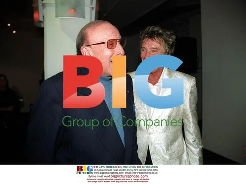 Clive Davis and Rod Stewart at Album Release Event