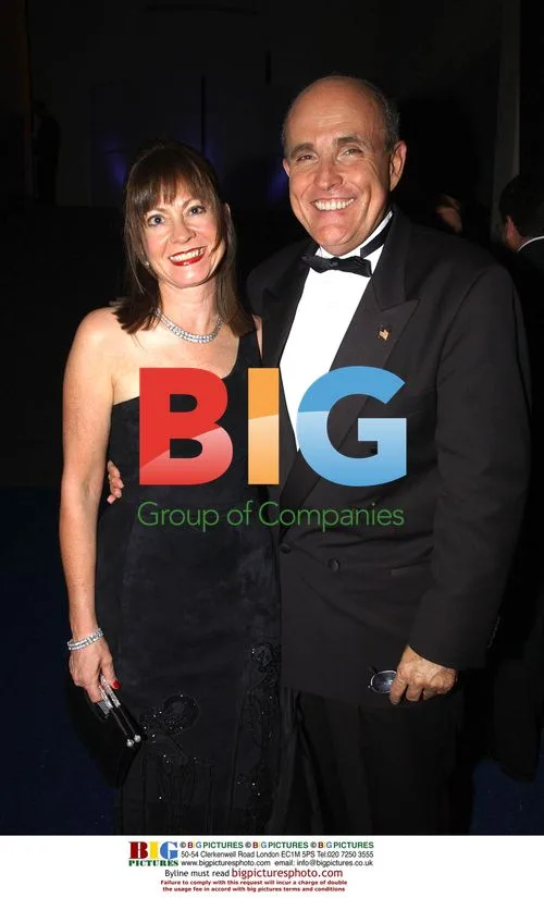 Rudi Guiliani and Judith Nathan at Emmys