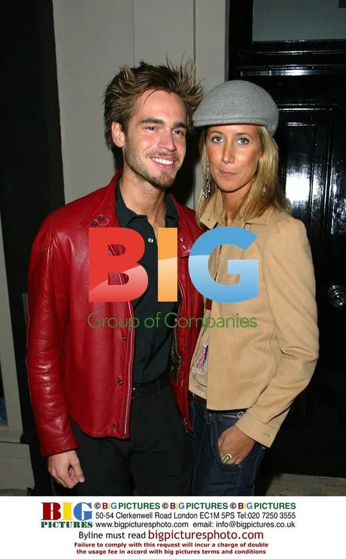 Lady Victoria Hervey and Alex from Big Brother 3 at party
