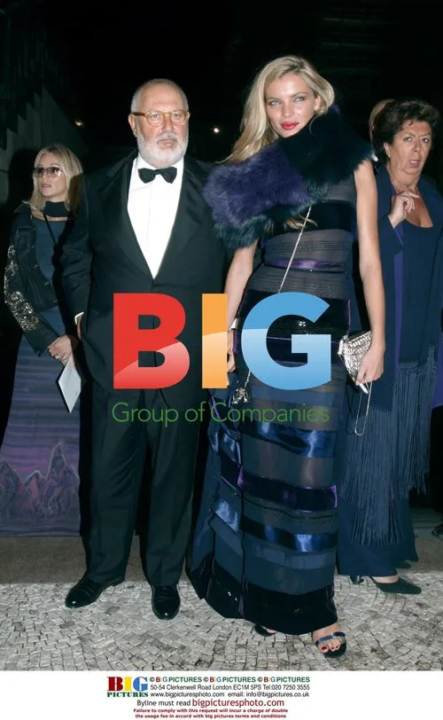 Gianfranco Ferre and Esther Canadas at Benefit Gala