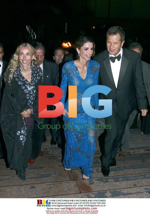 Queen Rania and Mario Testino at Benefit Gala
