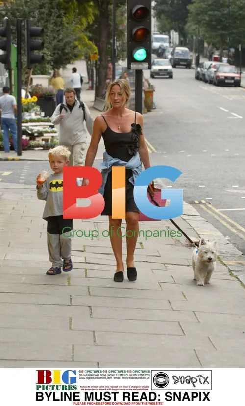 Ali Cockayne and son Henry on lunch break in London
