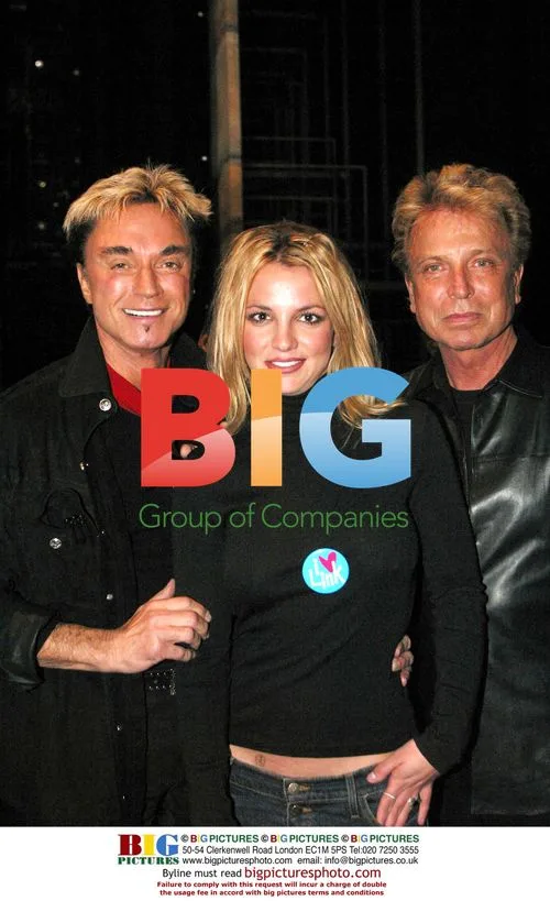 Siegfried and Roy with Britney Spears at Hairspray