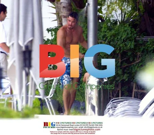 Dean Cain Plays with Son in Miami