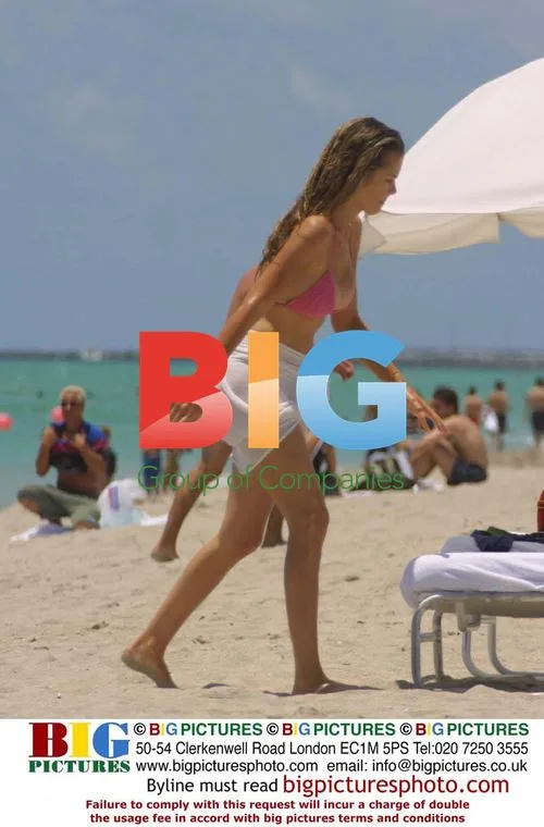 Dean Cain with Samantha Torres on Miami Beach