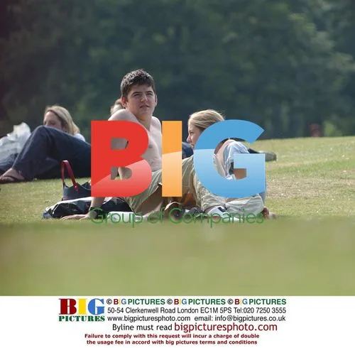 Actor James Alexandrou with girlfriend in Hyde Park