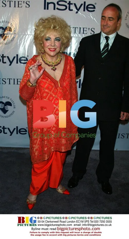 Elizabeth Taylor & Chris Wilding at 'In Style' Gala
